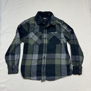 🆕 Button Down Shirt Boy’s Small Country Westen Preppy Top Casual Winter Shacket